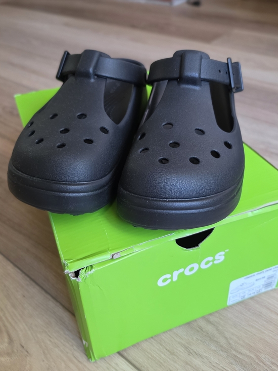 CROCS Shoes - CROCS Black Mary Jane Clogs